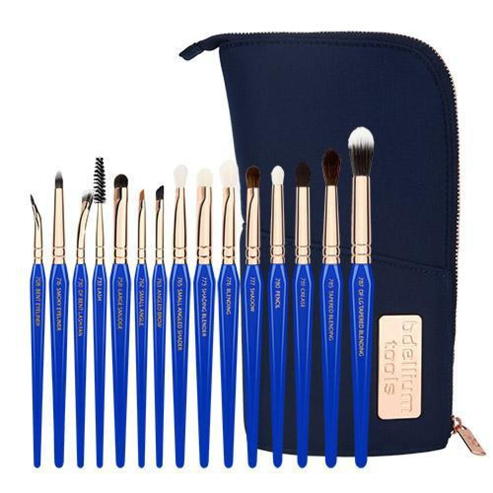 Bộ cọ trang điểm bdellium tools GOLDEN TRIANGLE EYES ONLY COMPLETE 15PC. BRUSH SET WITH POUCH  